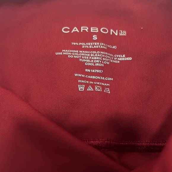 Carbon 38 Maroon 7/8 Leggings - Picture 3 of 4